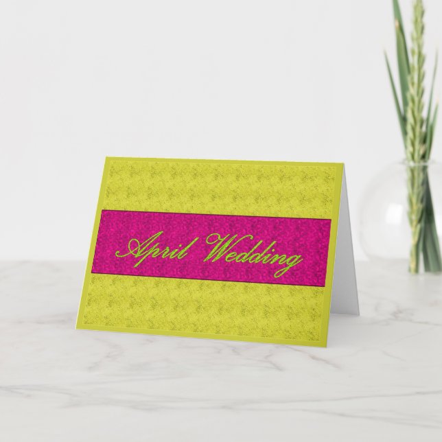 Carte "Mariage d'avril" - Personnalisable (Devant)