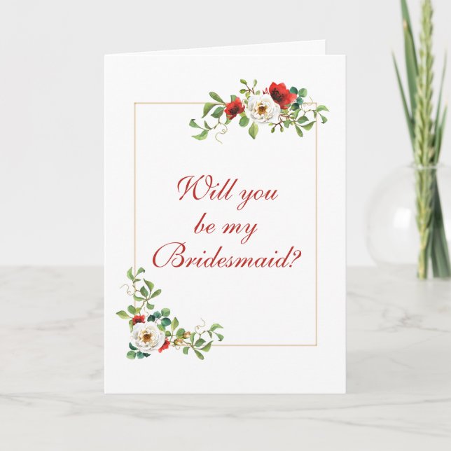 Carte Mariage de automne Bridesmaid (Devant)