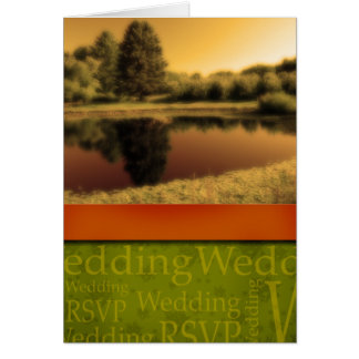 Carte Mariage de automne rustique