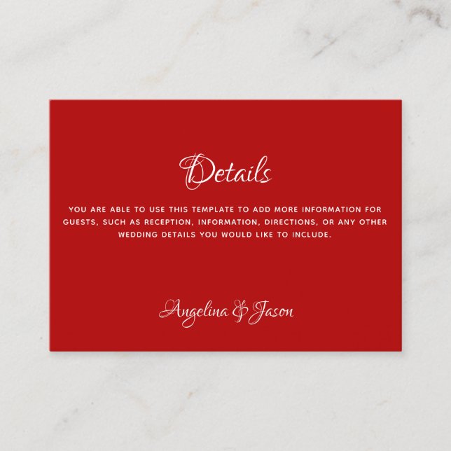 Carte Mariage de calligraphie moderne élégante (Devant)