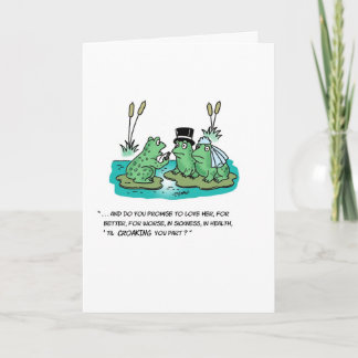 Carte Mariage de grenouille
