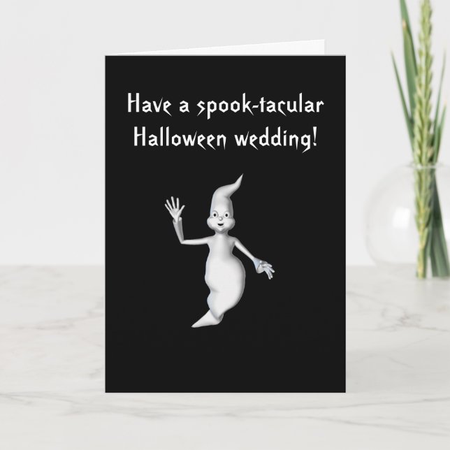 Carte "Mariage de Halloween de Spectre-tacular !" - (Devant)