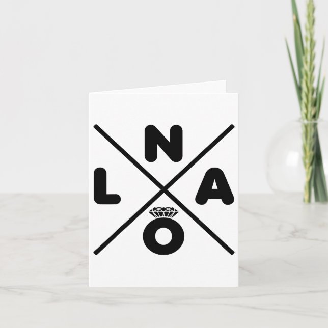 Carte Mariage de la Nouvelle-Orléans Nola Bachelorette (Devant)