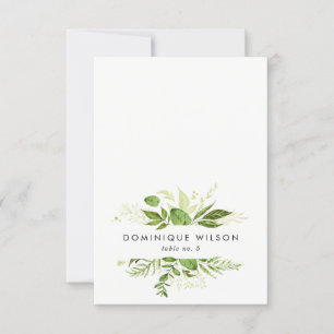 Carte Mariage de l'aquarelle Wild Green Folid
