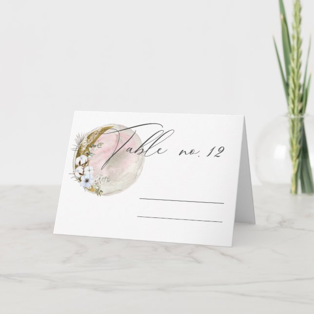 Carte mariage de lune rose vif (Devant)