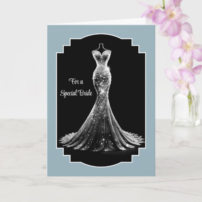 Carte Mariage de mariée (Orchidée)
