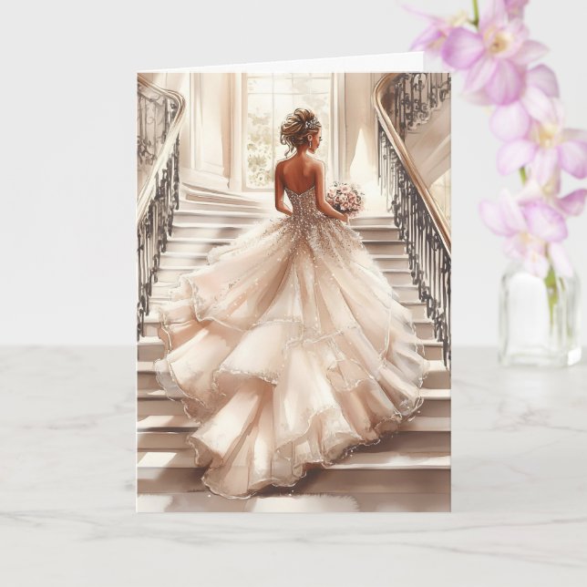 Carte Mariage de mariée (Orchidée)