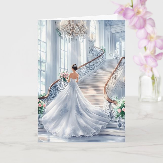 Carte Mariage de mariée (Orchidée)