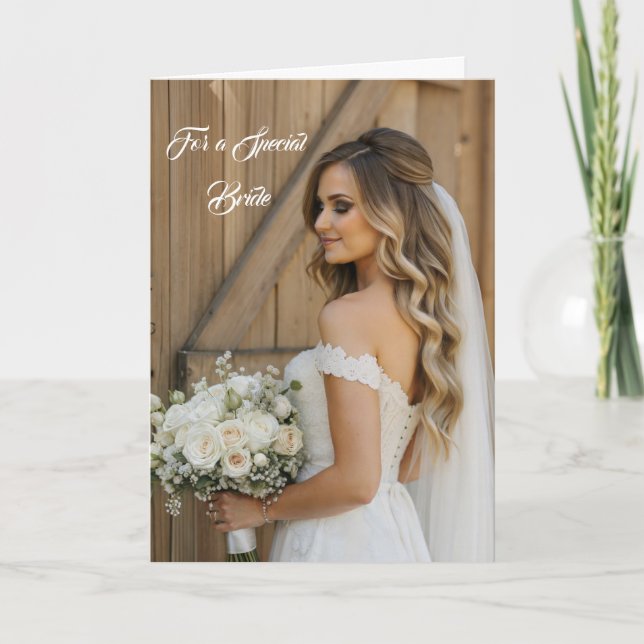 Carte Mariage de mariée (Devant)