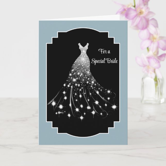 Carte Mariage de mariée (Orchidée)