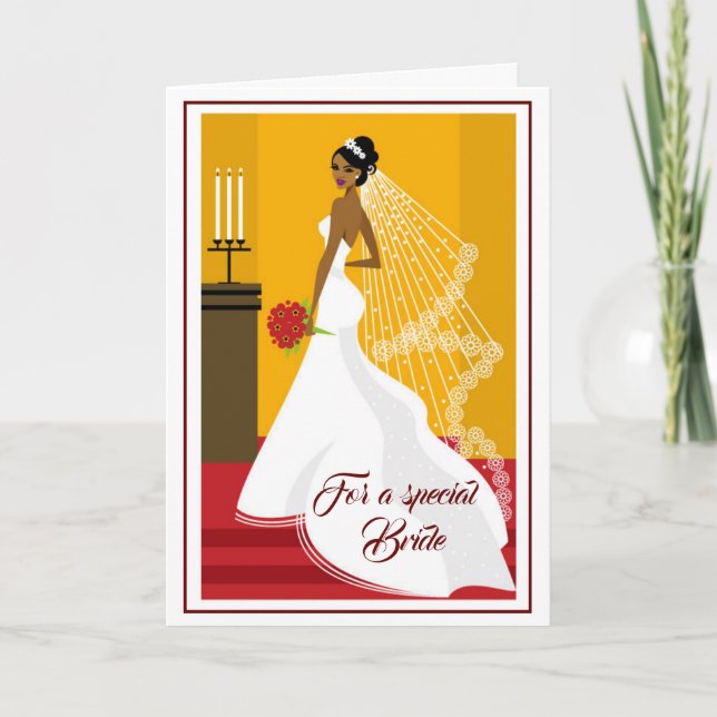 Carte Mariage de mariée (Devant)