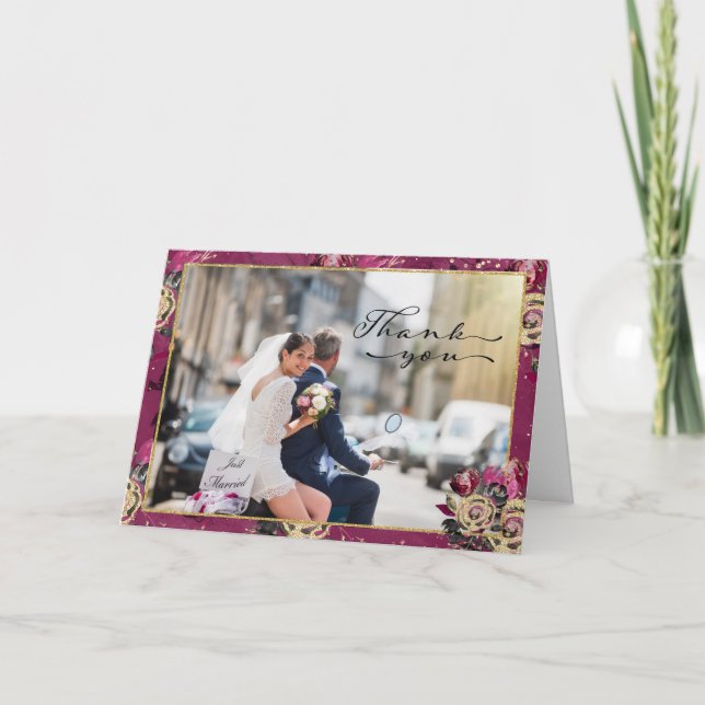 Carte Mariage de Motard Merci (Devant)