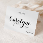 Carte Mariage de repas de la calligraphie noire<br><div class="desc">Faites-vous plaisir à la réception de votre mariage avec nos belles cartes mariages personnalisables, conçues pour ajouter une touche personnelle à votre journée spéciale. Ils sont dotés d'une calligraphie noire moderne et d'un accent cardiaque. Ajoutez le nom de vos invités, leur choix de repas, la date du mariage ou un...</div>