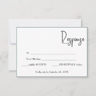 Carte Mariage de réponse