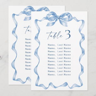 Carte Mariage de siège à main bleue