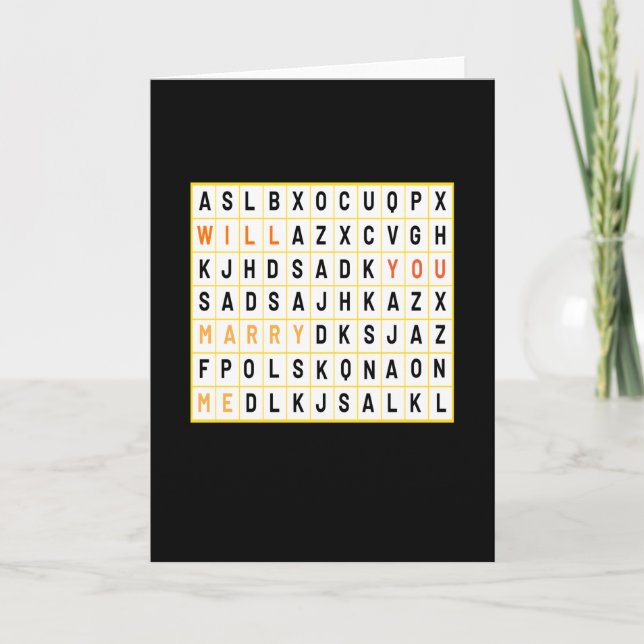 Carte Mariage Demande (Devant)