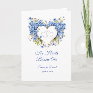 Carte mariage Deux Coeurs Deviennent Un