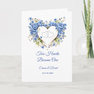 Carte mariage Deux Coeurs Deviennent Un