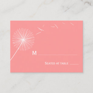 Carte Mariage Dreamy Dandelion - rose Rose