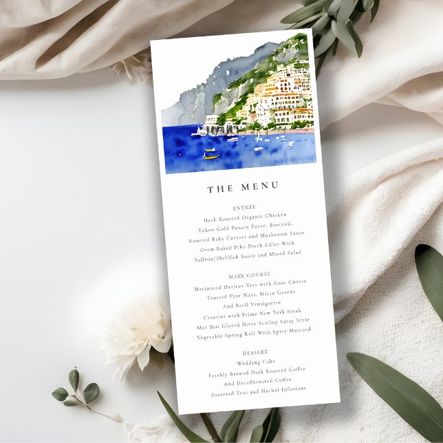 Carte Mariage du paysage de la côte d'Amalfi Itali (Créateur téléchargé)