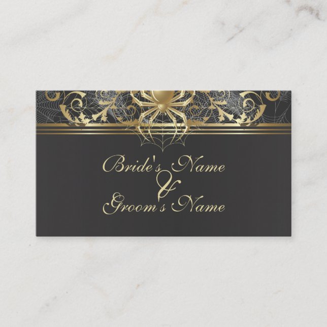 Carte Mariage du site Web Golden Spiders (Devant)