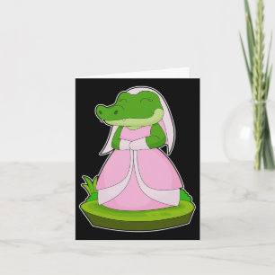 Carte Mariage du Voile de la Mariée de crocodile