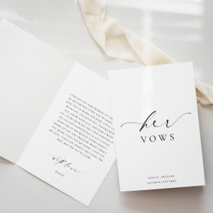 Carte Mariage Ellesmere Her Vows