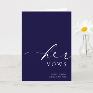 Carte Mariage Ellesmere Navy Ses Vows