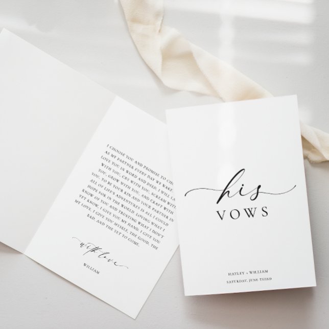 Carte Mariage Ellesmere Ses Vows (His Vows Book Ellesmere)