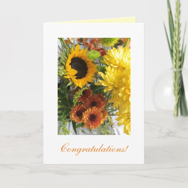 Carte Mariage "félicitations ! (Devant)