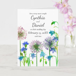 Carte Mariage Félicitations Mariée Groom Personnalisée