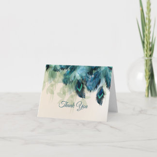 Carte Mariage floral Peacock | Merci
