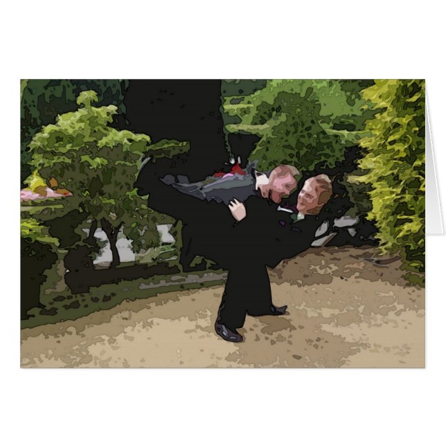 Carte Mariage gay (Devant horizontal)
