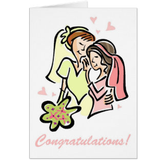 Carte Mariage gay pour les femmes - très jolie!
