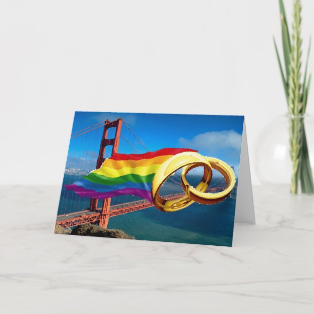 Carte Mariage gay San Francisco (Devant)