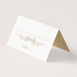 Carte Mariage Gold Classic Floral
