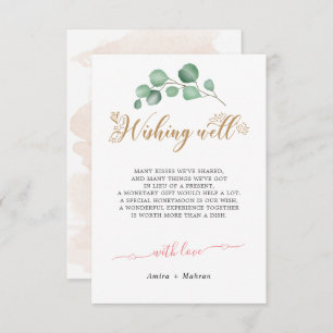 Carte Mariage Gold Greenery