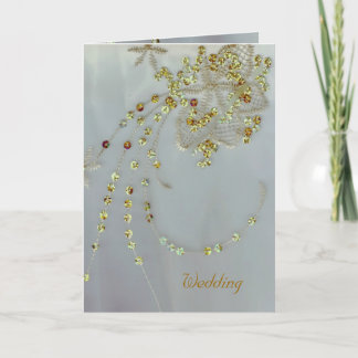 Carte Mariage Golden Deco