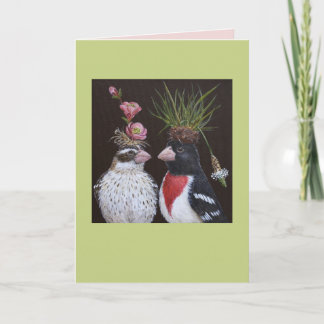 carte mariage grosbeak