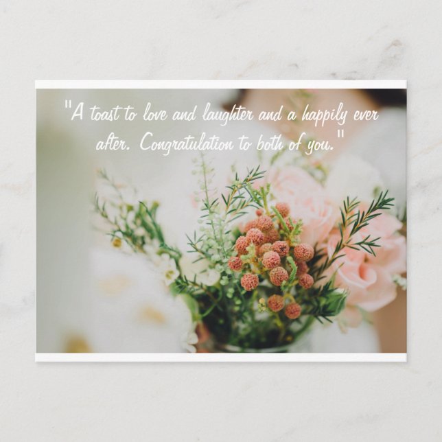 carte mariage heureuse (Devant)