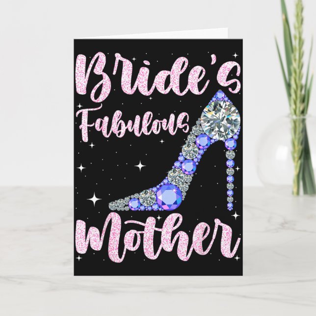 Carte Mariage heureux de la mariée fabuleuse de mère jou (Devant)