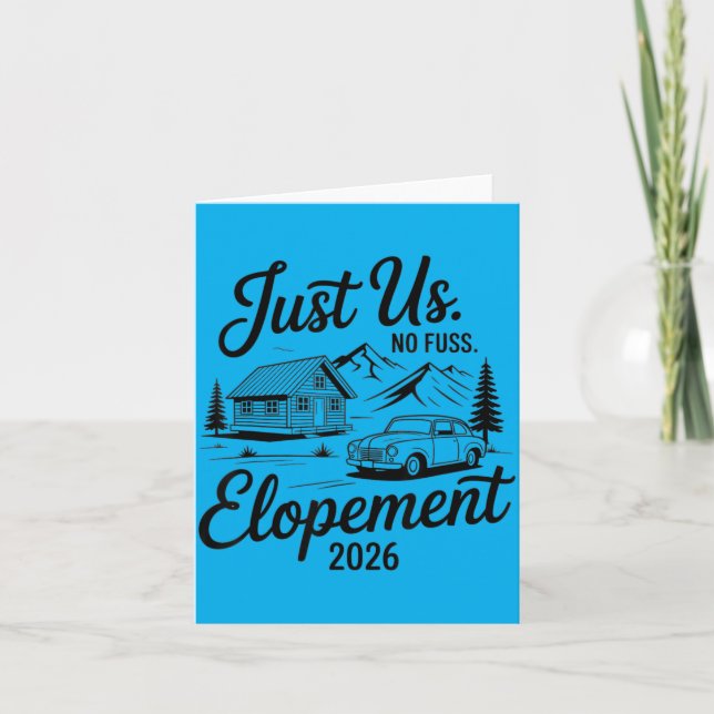 Carte Mariage Intime Sans Chichi 2026 Mariée Micro Maria (Devant)