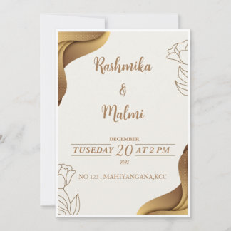 Carte mariage Invitations