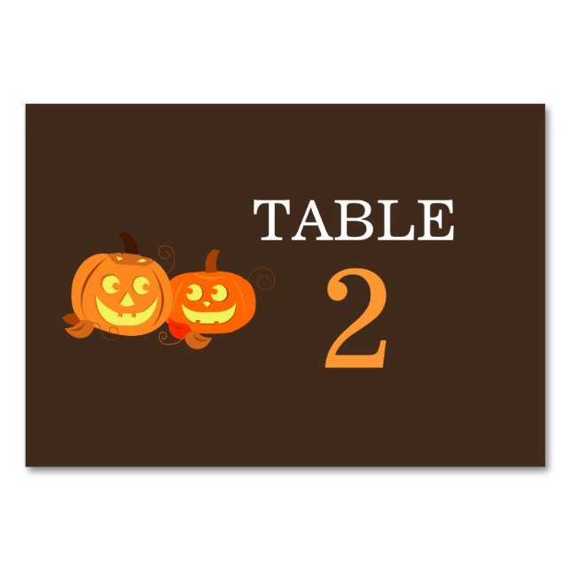 Carte Mariage Jack-o'-lantern citrouille (Devant)