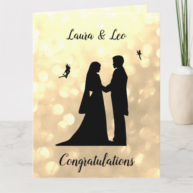 Carte Mariage Jour Fairy Sparkle design (Devant)