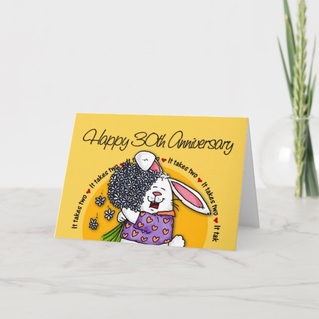 Carte Mariage - Joyux 30e Anniversaire (Devant)