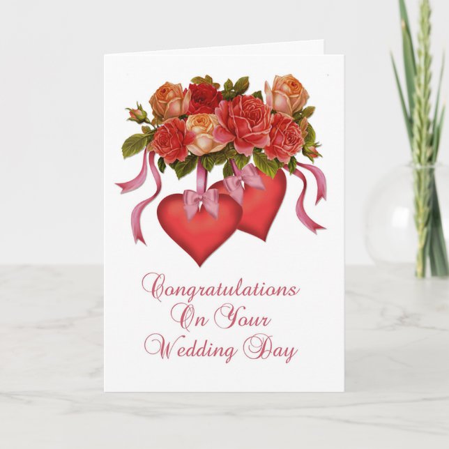 Carte Mariage "Le jour de votre mariage" (Devant)