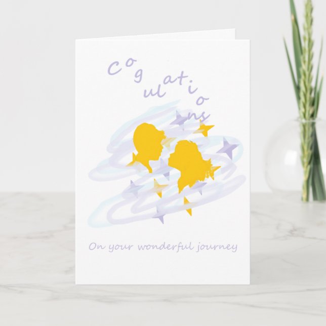 Carte Mariage : Le voyage de la vie  (Devant)