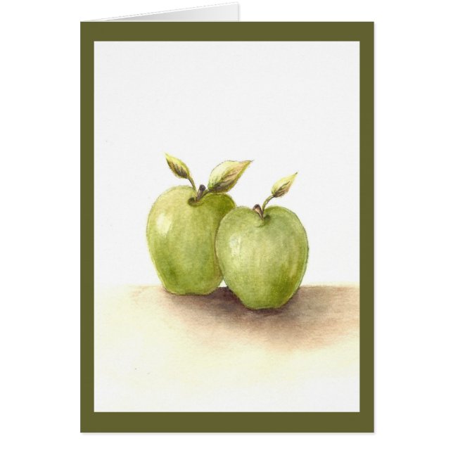 Carte Mariage Lil Green Apples (Devant)