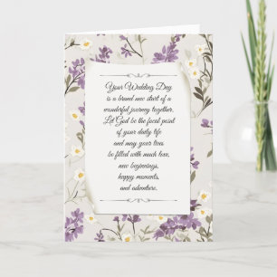 Carte Mariage Lilac Design